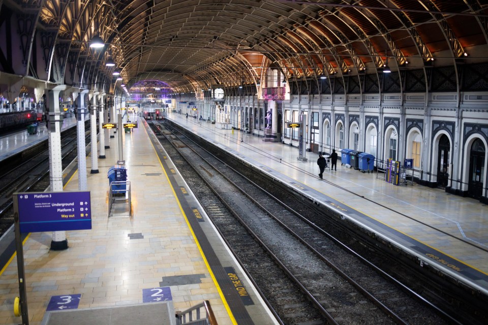 Paddington Station was deserted this morning thanks to the train strikes