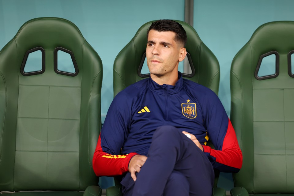 Alvaro Morata is one of five changes for Spain's clash against Morocco