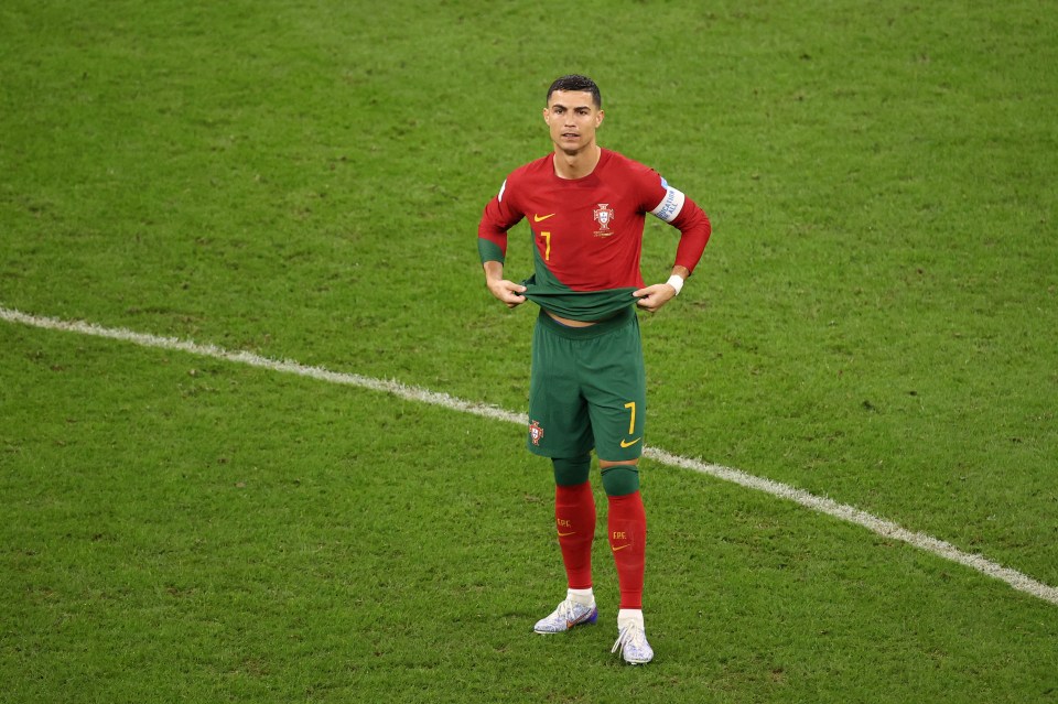 Cristiano Ronaldo is in action for Portugal in potentially his last ever World Cup