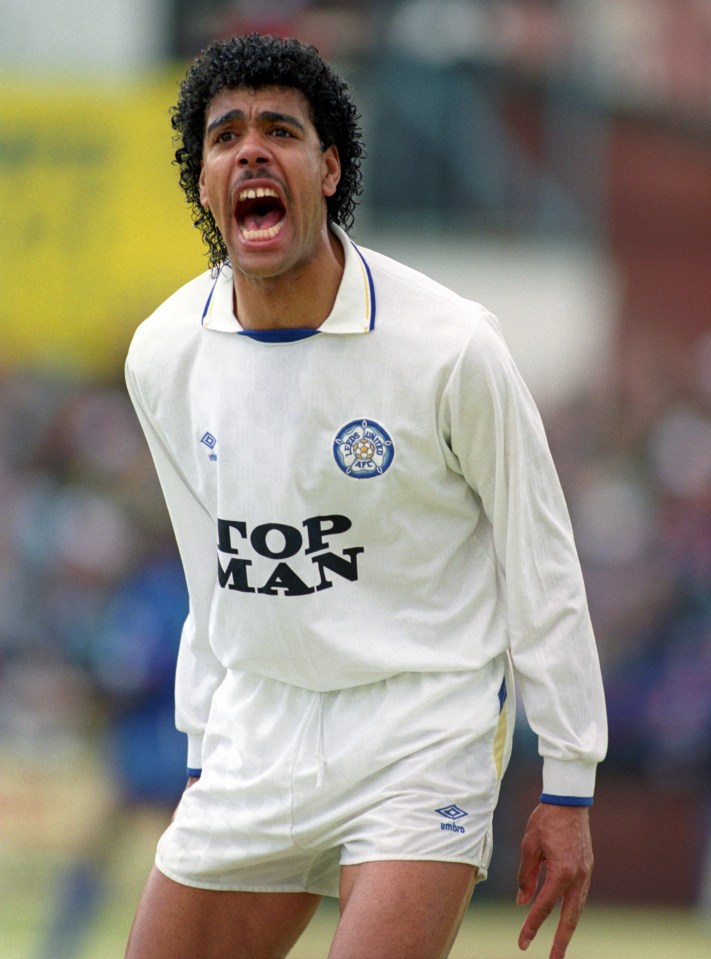 Chris in his heyday for Leeds United in the League Cup in the 90s