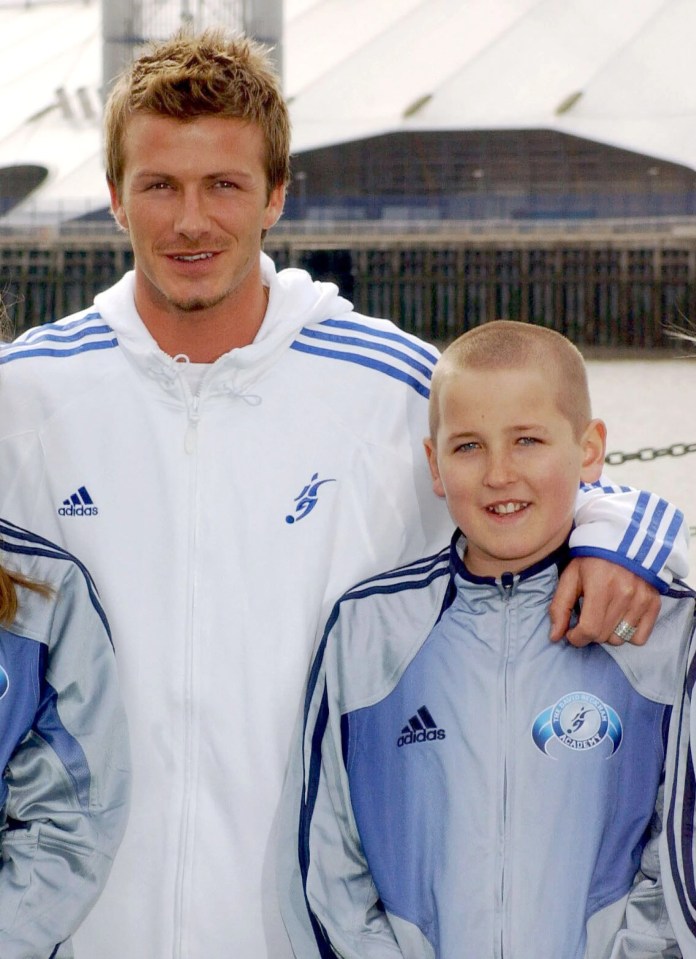 Harry Kane's biggest idol is David Beckham, who he met in 2005 when the current Three Lions' skipper was aged 11