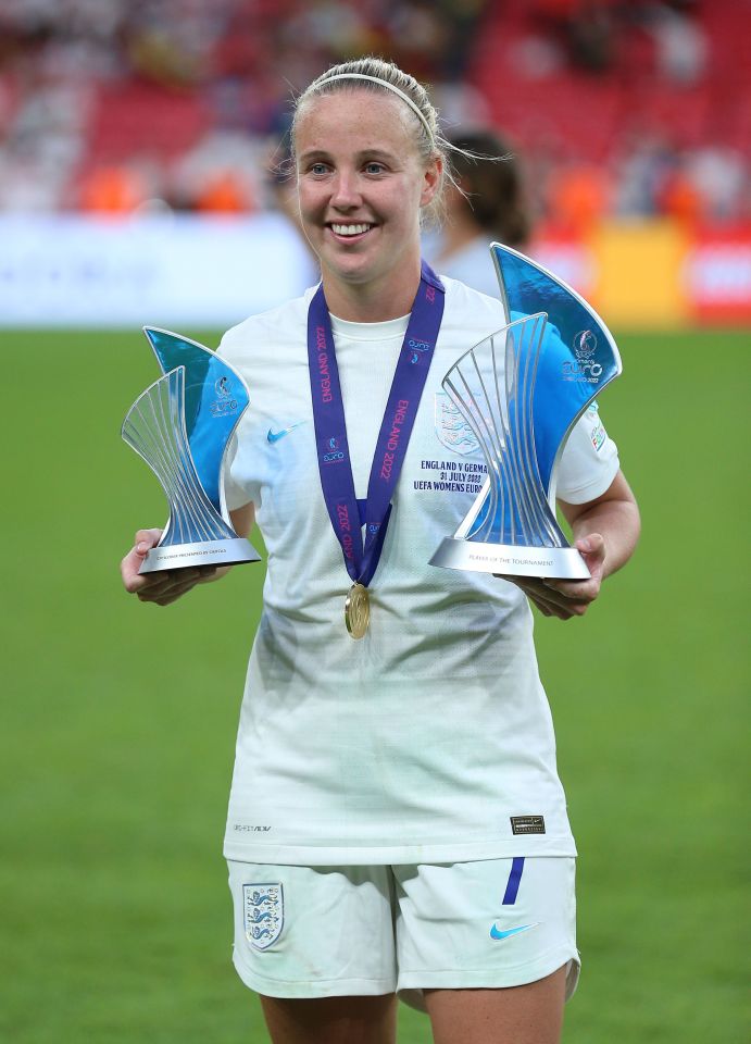 The Arsenal and England star was player of the tournament and golden boot winner at the Euros