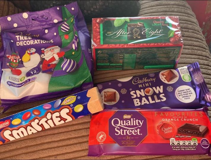 Another shoppers bought a selection of chocolates for 25p each