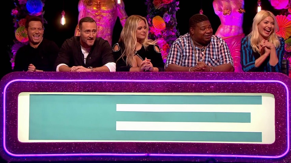 Holly seemed desperate to win victory for Emily Atack's team