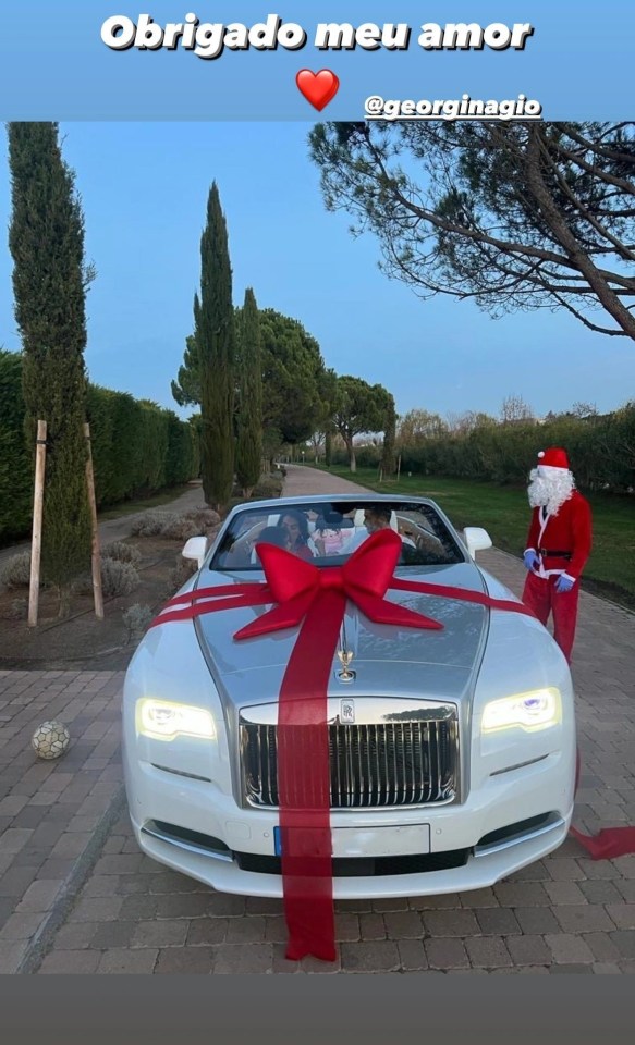 Georgina Rodriguez gifted Cristiano Ronaldo a Rolls Royce Dawn convertible