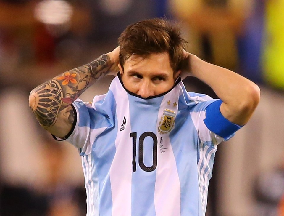 The Argentine was distraught after missing in the Copa America final shootout of 2016