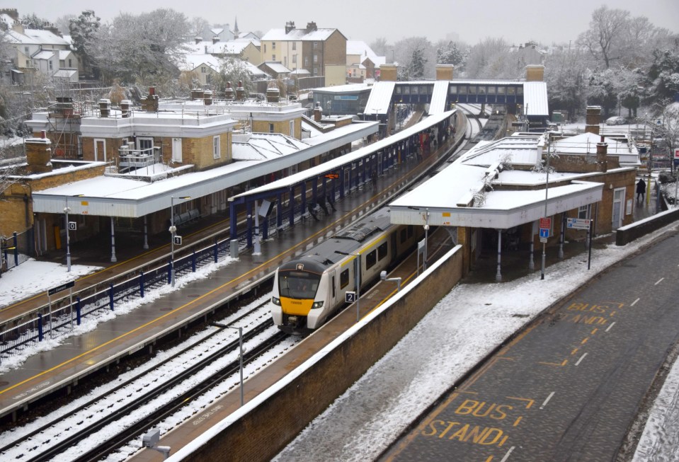 Severe weather has caused cancellations and disruptions amid rail strikes