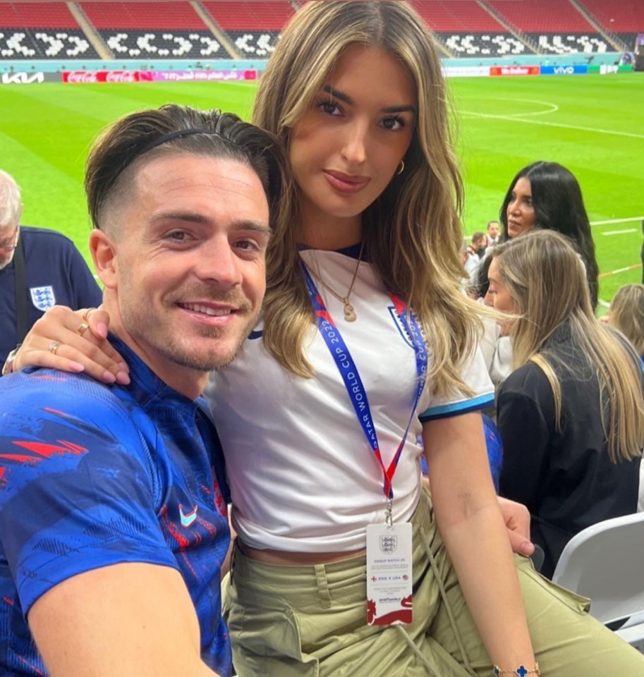 Grealish went with his partner Sasha Attwood