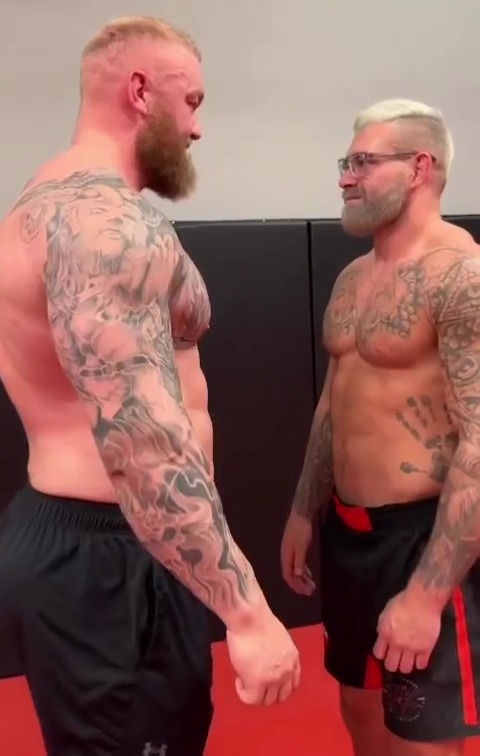 Hafthor Bjornsson and jiu-jitsu star Gordon Ryan