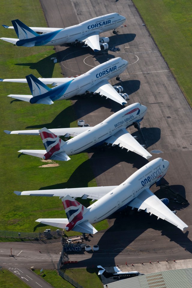 The planes are left on the tarmac are either being stored for later use or are waiting to be scrapped