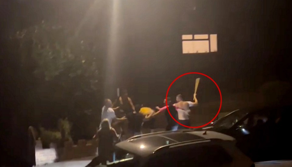 Shocking footage shows Lewis Kerby battering a pubgoer with a baseball bat