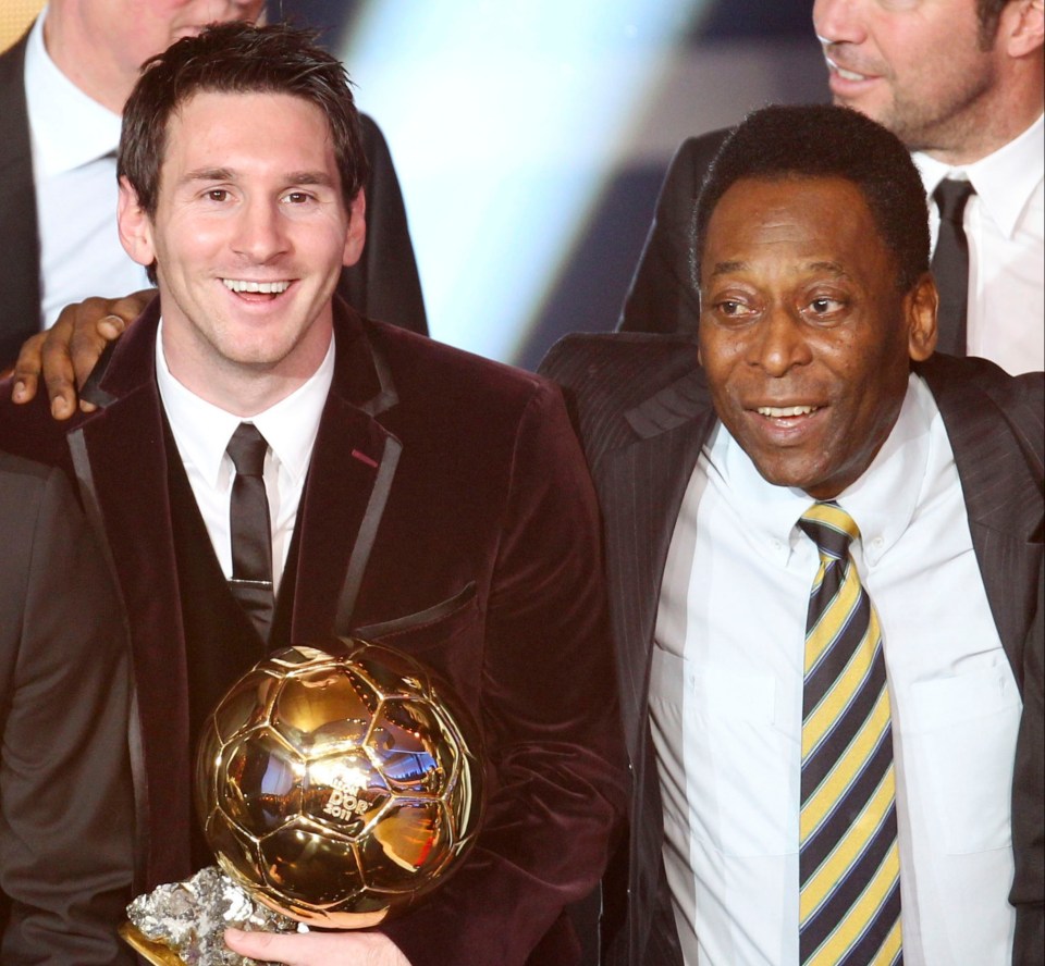 Pele incredibly never won a Ballon d'Or, unlike Lionel Messi