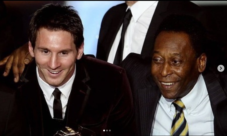 Lionel Messi was among the football stars that paid tribute to Pele