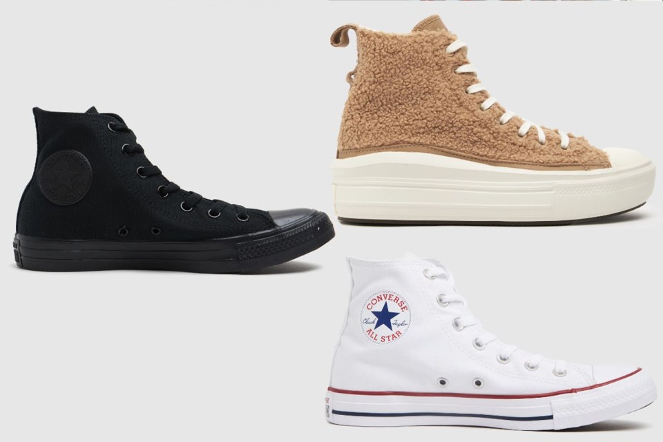 Converse Hi Top Trainers are the bestselling footwear brand to have in your wardrobe