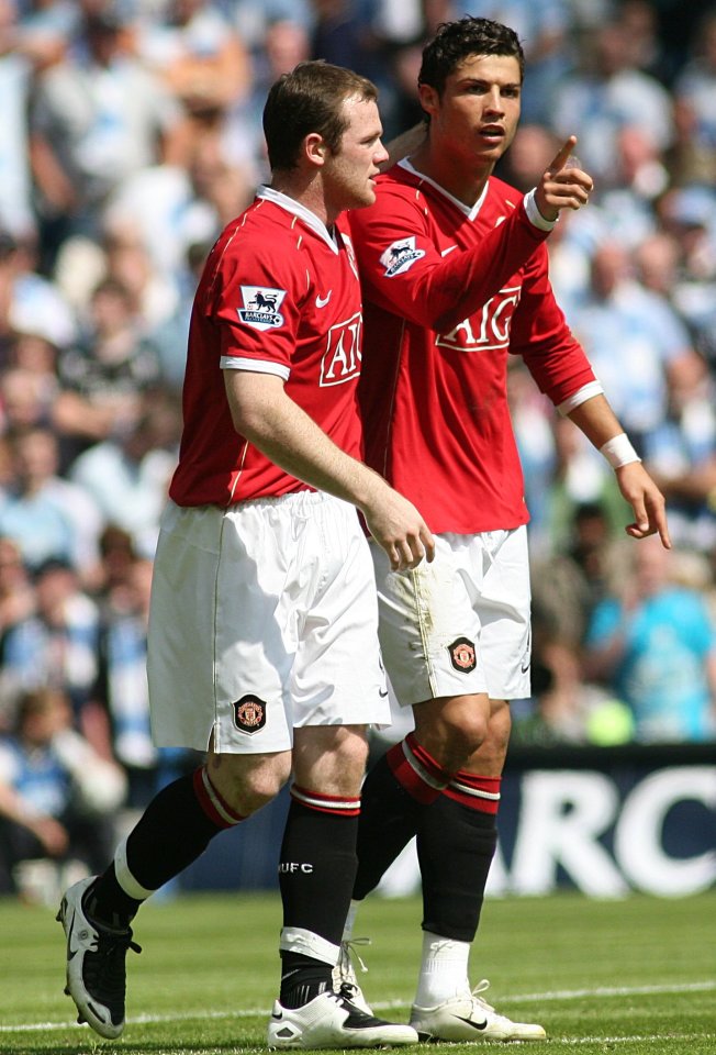 Wayne Rooney and Cristiano Ronaldo were teammates at Manchester United for over five years, before Ronaldo left to join Real Madrid.