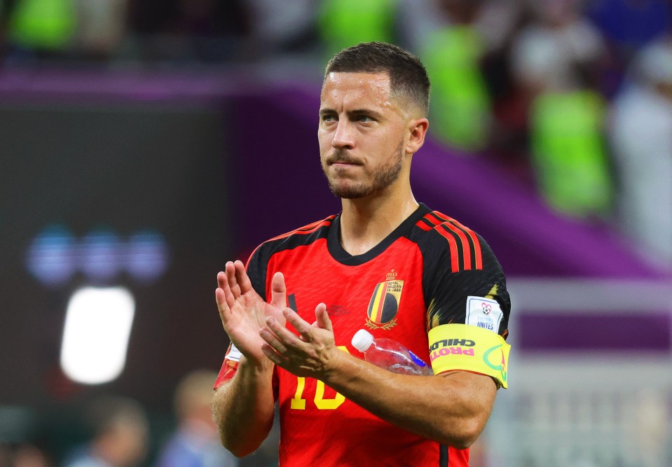 Hazard captained Belgium in their first two games at the Qatar World Cup 2022