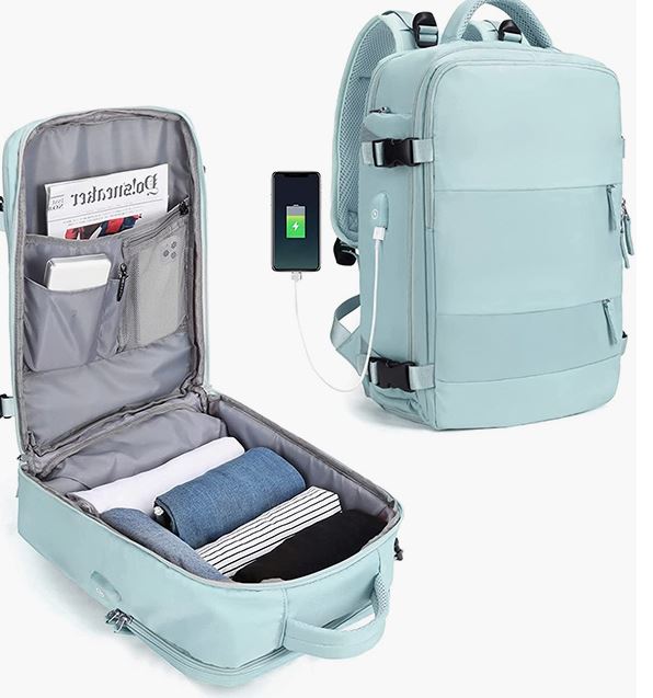 While pricer, the backpack has more features including internal pockets and space for charging cords