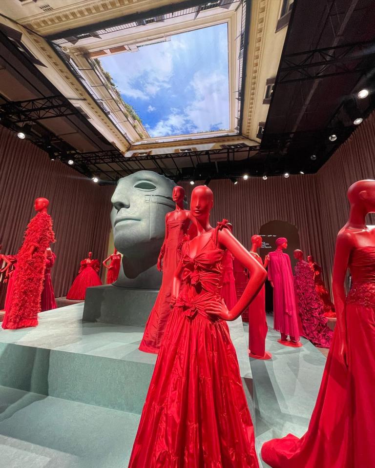 The "Forever Valentino" exhibition opened in October