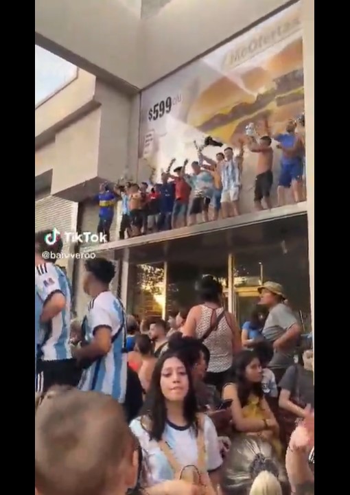 Wild Argentina celebrations almost ended in tragedy