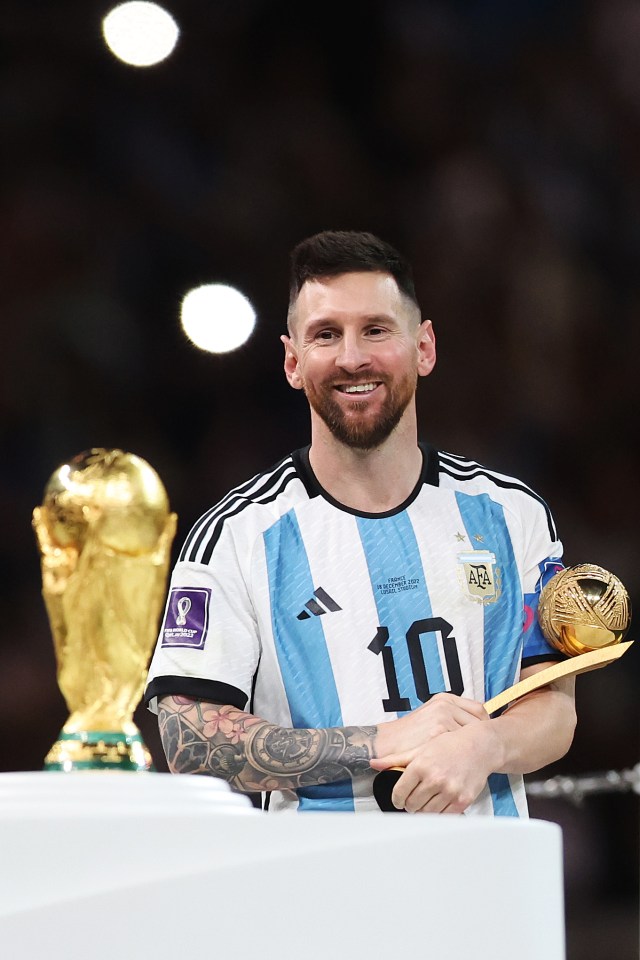 Messi won the World Cup with Argentina last night