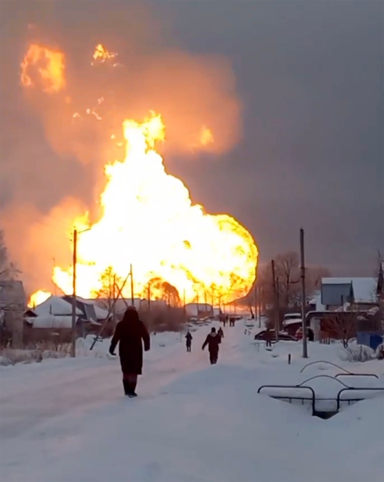 The gas pipeline exploded in Chuvashia - some 360 miles east of Moscow