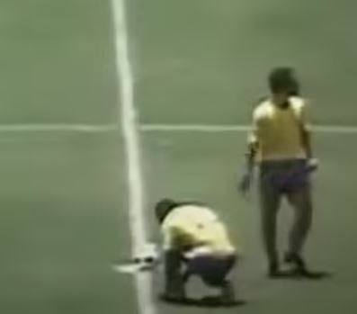 He got the huge sum for tying his boot laces at the start of the 1970 World Cup quarter-final