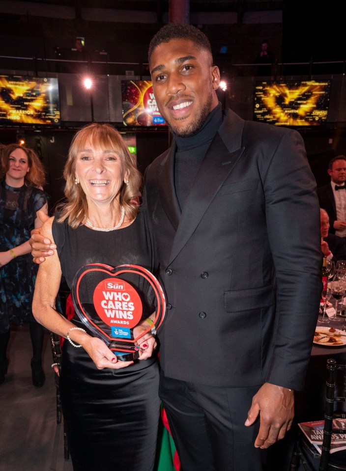 Dr Freda Newlands received the Best Doctor award, here pictured with boxer Anthony