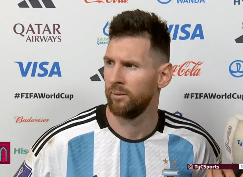 Messi gave Weghorst a stare before labelling the Dutch giant ‘stupid’