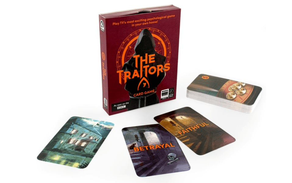 The Traitors fans can now play along with the game at home by purchasing the card game for £14.99