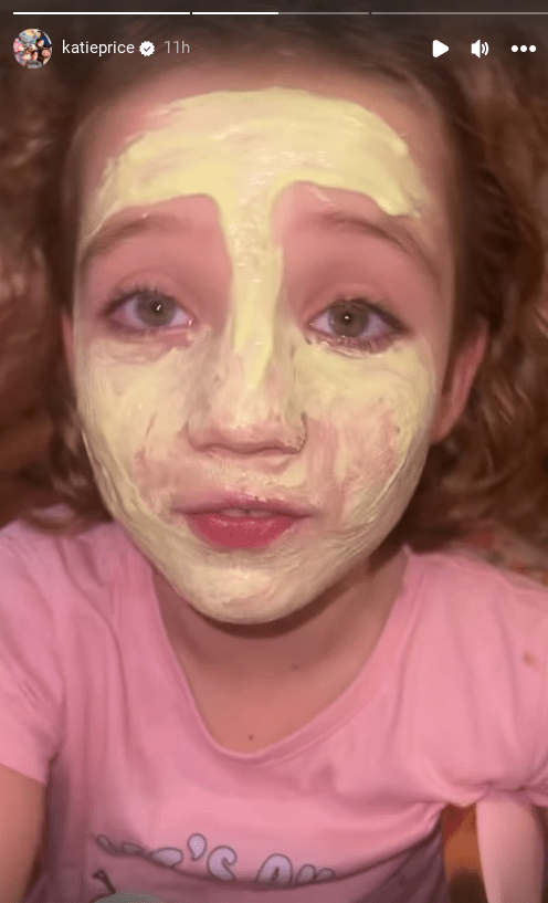 Katie Price's daughter Bunny told her mum she needed to wear a face mask