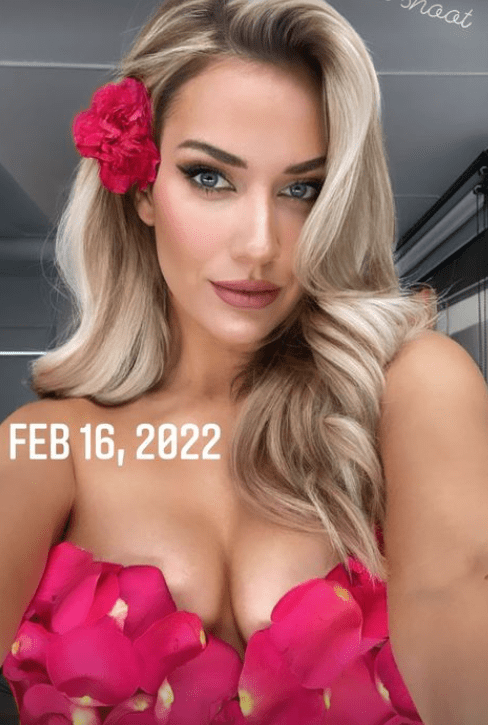 The 29-year-old took part in a glamorous shoot just after Valentine’s Day