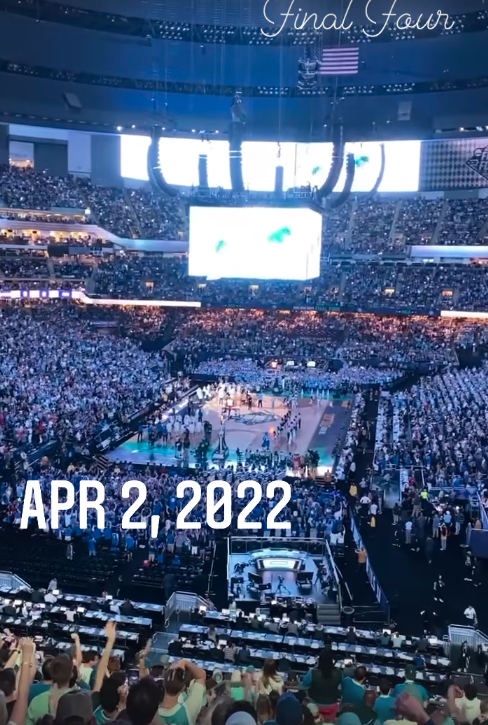 Spiranac attended the Final Four in New Orleans