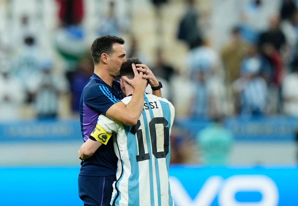 Scaloni, 44, has been overwhelmed by the support shown to Messi and Co