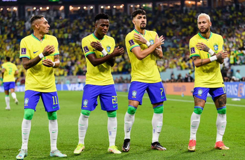 The Brazilians have at times been nicknamed ‘The Samba Boys’ for their flamboyant dancing.