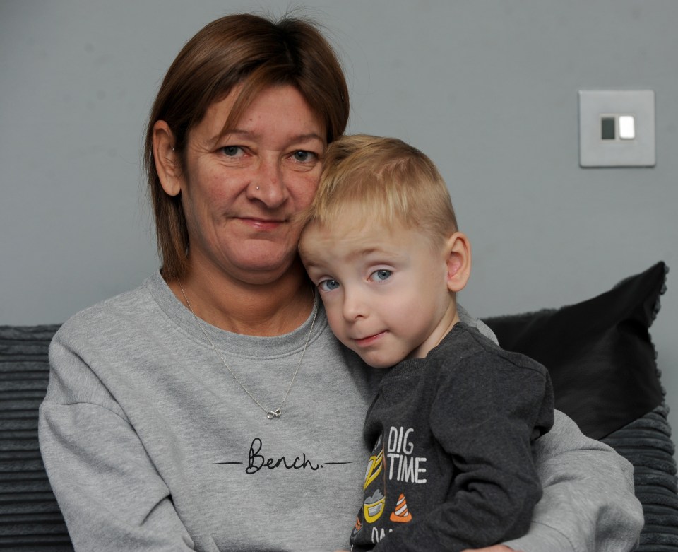 Kerry Coupland with son Keyan whose ear infection turned out to be a sign of Strep A