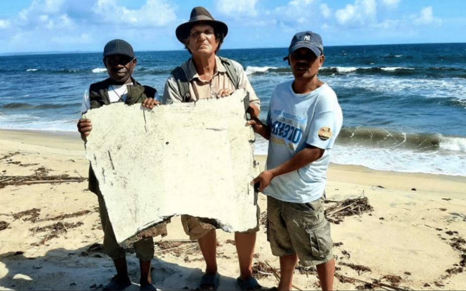 The landing gear door was found at the home of a fisherman in Madagascar