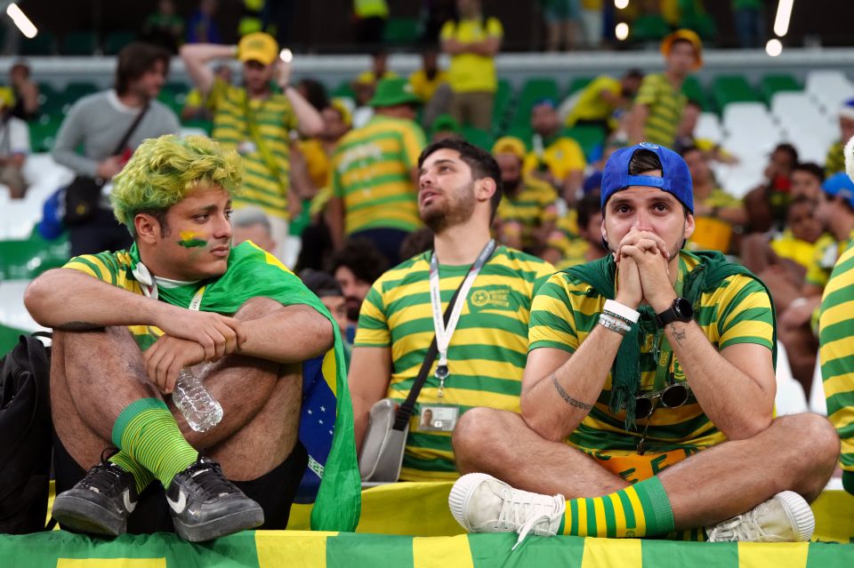 Fans were understandably gutted in the stands