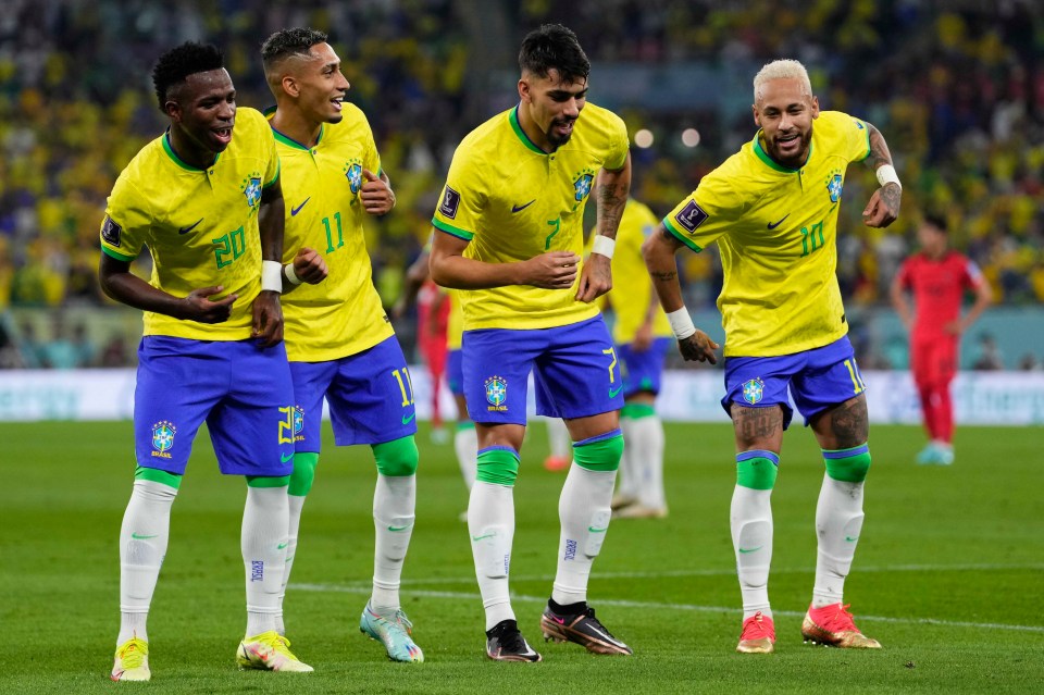 Brazil put on a show as they crushed South Korea 4-1