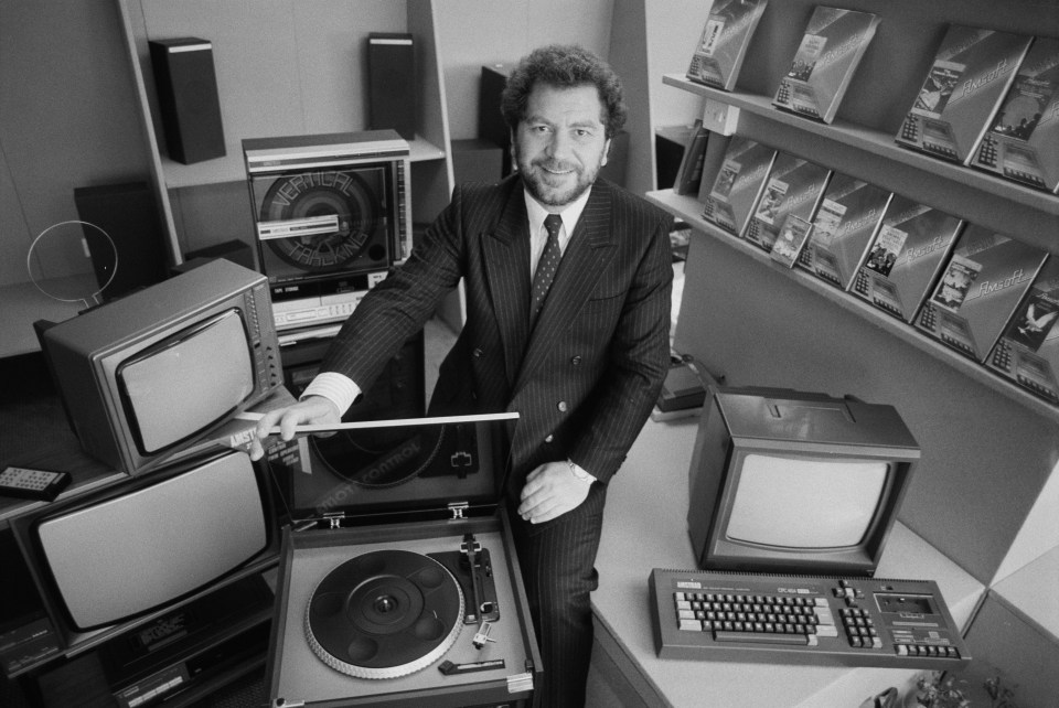 Lord Sugar left school at 16 and began selling electricals from a £50 van.