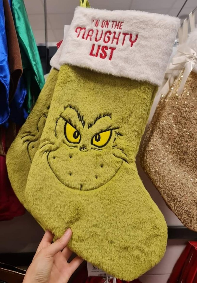 Liyana couldn't get over the Grinch merchandise at Home Bargains