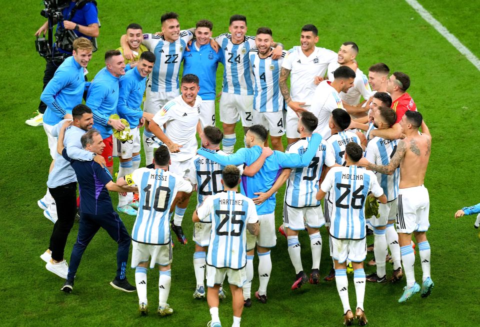 Aguero, on left, celebrates with pals