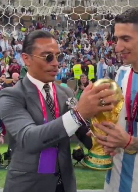 Salt Bae sparked fury by gatecrashing Argentina's World Cup celebrations in December