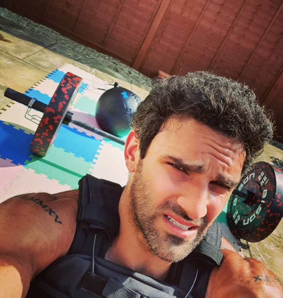 Davood shared a sneak peek of his fitness regime on social media