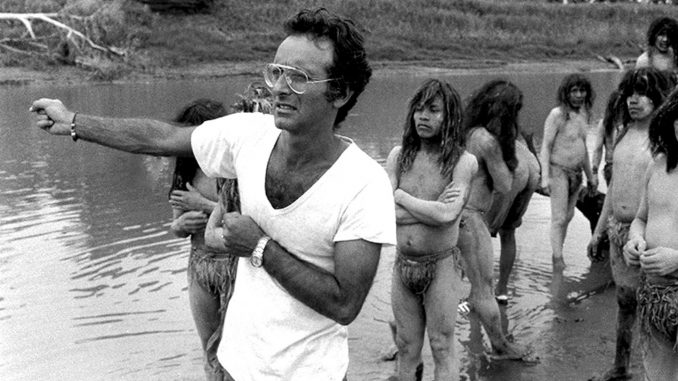 The director on location in the Amazon jungle in 1979