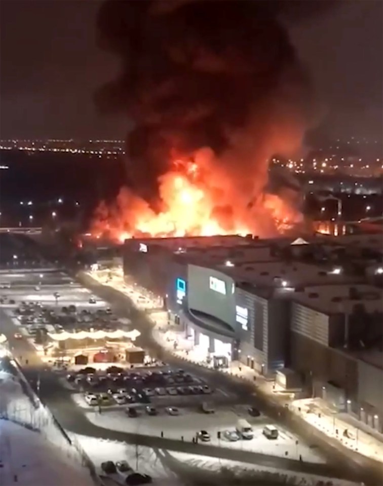 The fire reportedly broke out following explosions