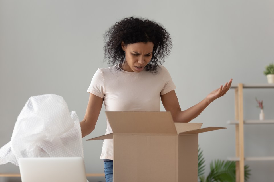 The mum was seriously unimpressed by the presents her husband bought her