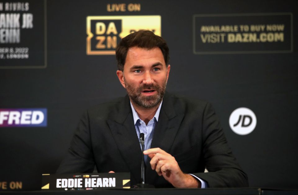 But promoter Eddie Hearn doesn't anticipate the welterweight contender receiving a lengthy ban