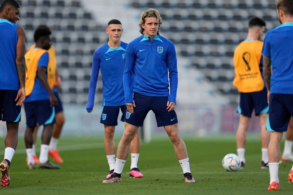 Gallagher was part of the England squad in Qatar