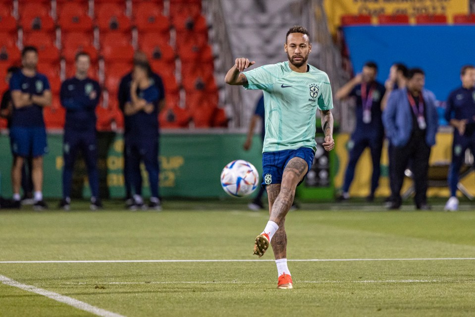 Neymar has been back in training with Brazil