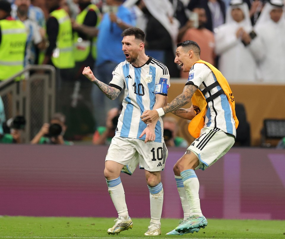 Lionel Messi has scored two goals in the World Cup final